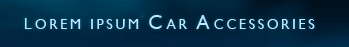 Lorem Ipsum Car Accessories